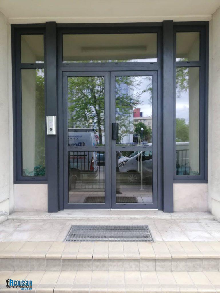 Acoussur remplacement porte immeuble apres 2