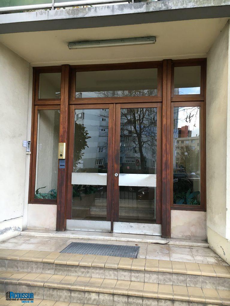 Acoussur remplacement porte immeuble avant 2