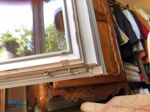 tentative d'effraction ratée sur une fenêtre Janneau